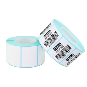 Custom Color Durable 60x40mm Glassine Paper Barcode Label Adhesive Sticker Water Proof Thermal Transfer Thermal Transfer Label