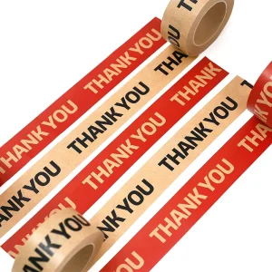 Custom Color Printed Self Adhesive Reinforced Kraft Paper Tape for Packaging and Carton Sealing