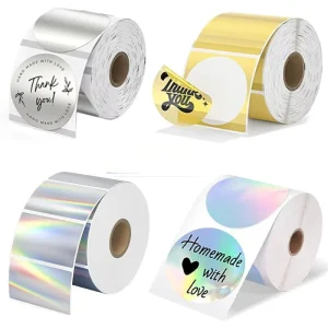Custom Direct-Printed Thermal Label Paper Self-Adhesive Packaging Labels