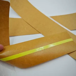 Custom Easy Tear Strip Self-Adhesive Kraft Paper Sealing Tape for One-Time Carton Sealing