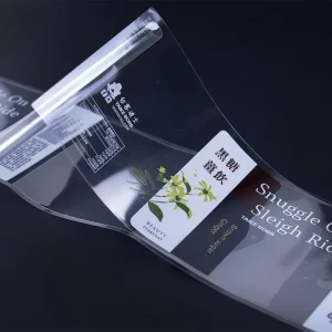Custom Food Beverage Printing PVC Water Clear Jar Label Stickers Bottle Packaging Waterproof Transparent Label