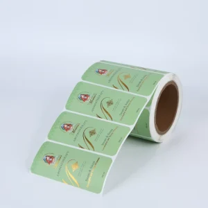 Custom Gold Foil Embossed Logo Sticker, Waterproof Paper, Vinyl, or PVC Label for Candle, Craft, Photo Frame, and Packaging