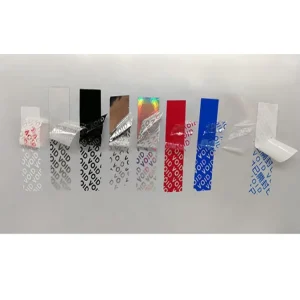 Custom High-Residue Warranty Hologram Security Labels PET Tamper-Evident Void Stickers