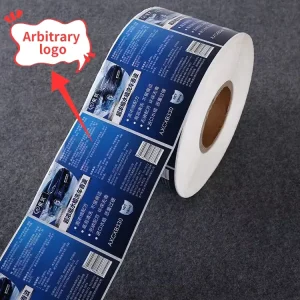 Custom Logo Label Print Product Roll Waterproof Vinyl Sticker Adhesive Label Sticker Packaging Labels