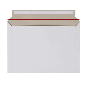 Custom Logo Print Self Seal Stay Flat Mailer Rigid Mailers Cardboard Shipping Envelopes For Document Printings.photos