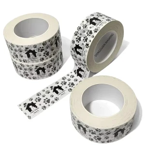 Custom Logo Printed Biodegradable White Gummed Kraft Paper Tape Eco Friendly Kraft Packaging Tape for Carton Sealing