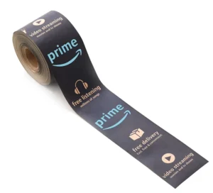 Custom Logo Printing Biodegradable Gummed Self Adhesive Paper Kraft Packing Tape With Logo Print