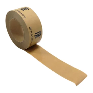 Custom Logo Reinforced Kraft Paper Tape Hot Melt & Pressure Sensitive Adhesive Waterproof Carton Sealing Tape