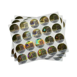 Custom Logo Tamper-Proof Security Seal Holographic Laser Self-Adhesive Paper Tape QR Code