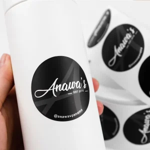 Custom Logo Waterproof Vinyl Packaging Labels Tear-Resistant UV-Proof Stickers