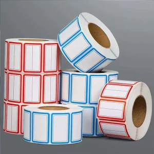 Custom Name Sticker Waterproof UV Offset Printed Rectangular Permanent Adhesive Labels Durable Coated Paper Custom Labeling