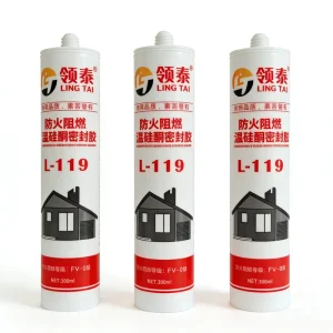 Custom One-Component Free Sample High Temperature RTV Fireproof Sealing Black Silicone Caulk Sealant Adhesive for Construction