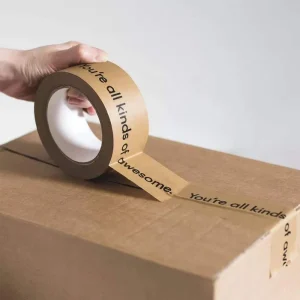 Custom Packing Branded Prime Kraft Paper Parcel Tape With Logo