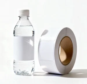 Custom Printed Adhesive Vinyl Label Rolls Food Sticker Paper for Beverage Coffee Packaging for Juice Bottles Industrial Use