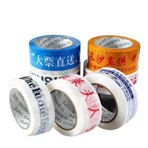 Custom Printed BOPP Acrylic Transparent Packing Tape Single-Sided for Logistics Packaging
