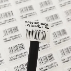 Custom Printed Cosmetic Logo Sticker Waterproof Vinyl Barcode Label Roll for Lipstick Bottles and Perfume