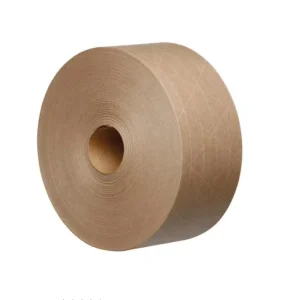 Custom Printed Logo Heavy Duty Pressure Sensitive Single Sided Acrylic Water Activated Reinforced Fiberglass Kraft Paper Packing Tape