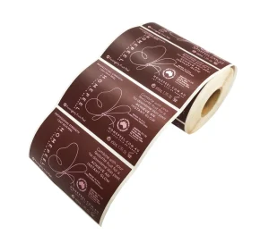 Custom-Printed Personalized Waterproof Vinyl Adhesive Cosmetic Label Stickers on Roll