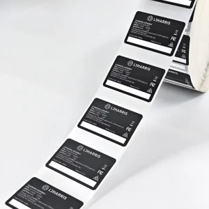 Custom Printed Security Sticker Labels Waterproof Sticker Sheet Adhesive Roll with Logo for Packaging Bottle and Jar Labels