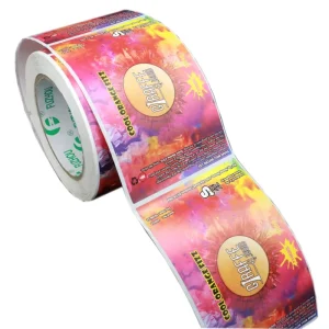 Custom Printed Self-Adhesive Cosmetic Product Bottle Roll Label Sticker, Waterproof Vinyl or Synthetic Paper