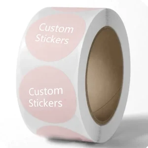 Custom Printed UV-Protected Waterproof Vinyl Self-Adhesive Packaging Logo Sticker Rolls