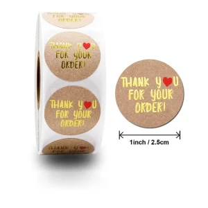 Custom Private-Brand Self-Adhesive Waterproof Food Packaging Label Sticker