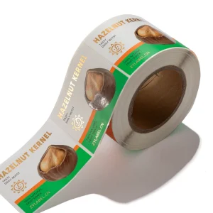 Custom Roll Paper Sticker Gold Foil Self Adhesive Paper ECO Friendly Label Package Food Label
