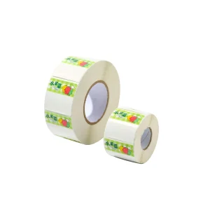 Custom Round Self-Adhesive Thermal Price Labels for Retail and Supermarket