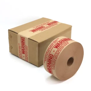 Custom Rubber Adhesive Kraft Paper Tape with Graphics Single Sided Waterproof Die Cut Membrane for Bag Sealing or Letter Design