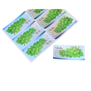 Custom Self Adhesive Food Label Supermarket Display Sticker