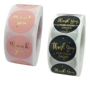 Custom Self-Adhesive Paper and Transparent Vinyl Product Packaging Sticker Labels Waterproof Glossy Lamination
