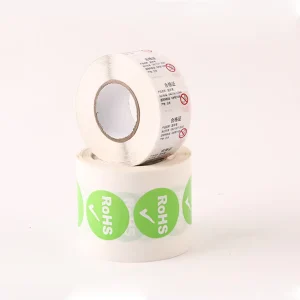 Custom Self-Adhesive Waterproof Paper Material Label Stickers for Supermarket Bottles Boxes and Tape Packaging