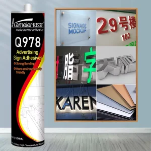 Custom Transparent Strong Pvc Adhesive Acrylic Nail Free Iconsign Glue for Letter Sign Solvent Channel Letter Adhesive Road Sign