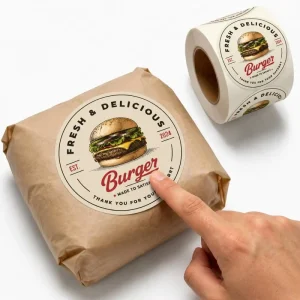 Custom Vinyl Eco Friendly Waterproof Durable Glossy Beverage Labels Printed Roll for Bottles Juice Food Packaging