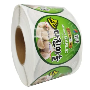 Custom Vinyl Self Adhesive Waterproof Health Nutrition Labels for Snack Sandwich Candy Bottle Packaging Digital Printing Roll