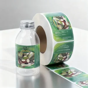Custom Waterproof Heat Resistant Matte Lamination Self Adhesive Vinyl Sticker Roll Private Label Printed Food Packaging Labels