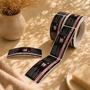 Custom Waterproof Roll Label Sticker Self Adhesive Printed Packaging Labels for Cosmetic and Beauty Products