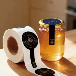 Custom Waterproof Vinyl Honey Jar and Bottle Sealing Labels