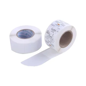 Custom Waterproof Vinyl Thermal Self-Adhesive Paper Label Rolls Custom Shape and Size 100 Pcs Custom Color Design