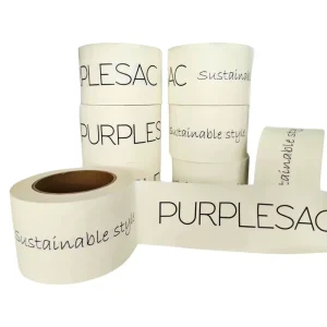 Custom White Kraft Paper Carton Sealing Tape Rubber Adhesive