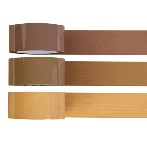Custom made Cross Border China made BOPP Dark Brown Kraft Paper Carton Sealing Tape with OEM ODM Packaging Adhesive