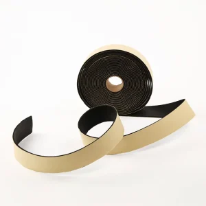 Customizable Neoprene Rubber Black Self Adhesive Sponge Strips Anti noise Waterproof Rubber Foam Insulation Tape