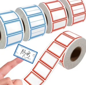 Customizable Self-Adhesive UV Protection Eco-Friendly Durable Coated Paper Office Tear-Off Reusable Scratch-Off Name Labels