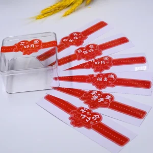 Customizable Strong Adhesive Vinyl Bottle Security Labels Permanent Food Packaging Seals