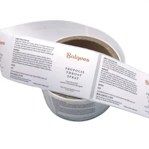 Customized Logo Waterproof Self adhesive Labels for Health Care Products Bottles Honey Jars and Packaging Labels