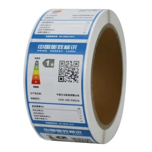 Customized Printed Laminated Adhesive Energy Labels for Household Electrical Equipment