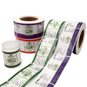 Customized Self Adhesive Roll Sticker Labeling Machine BOPP Waterproof ISO Certified Bottle Sticker Packaging Adhesive Sticker