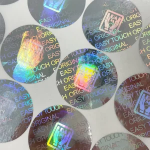 Customized Self Adhesive Tamper Evident Labels Security Holographic Stickers Printing