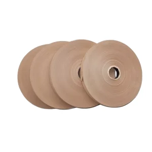 Customized Single Sided Heat Resistant Acrylic Adhesive Kraft Paper Packing Tape for Carton Sealing