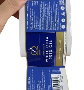 Customized Waterproof Biodegradable Self-Adhesive Packaging Labels